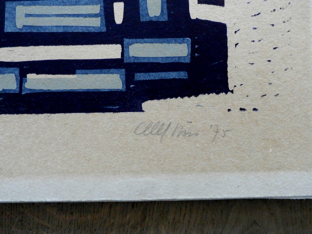 Akke Sins - houtsnede - Antwerpen I - 1975 kopen? Bied vanaf 60!