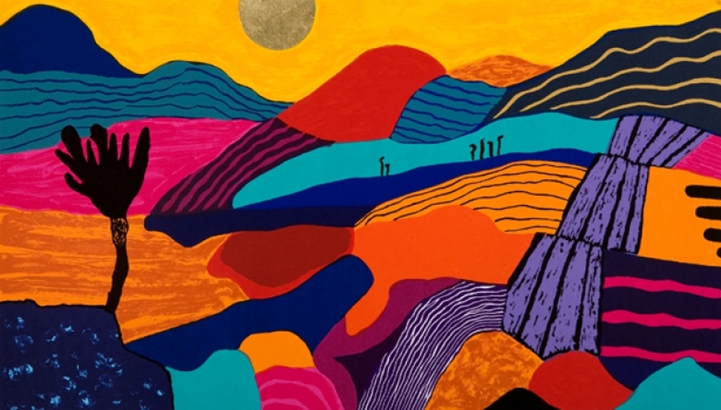 Ronald Boonacker, Joshua Tree National Park, USA, Zeefdruk verkocht voor € 162!