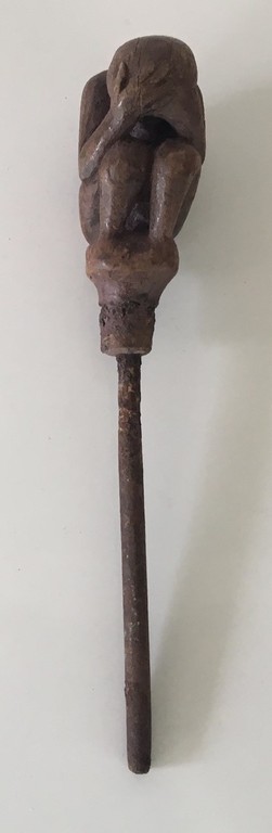 Antieke Indonesische (Lombok) Houten Kalkspatel  kopen? Bied vanaf 20!