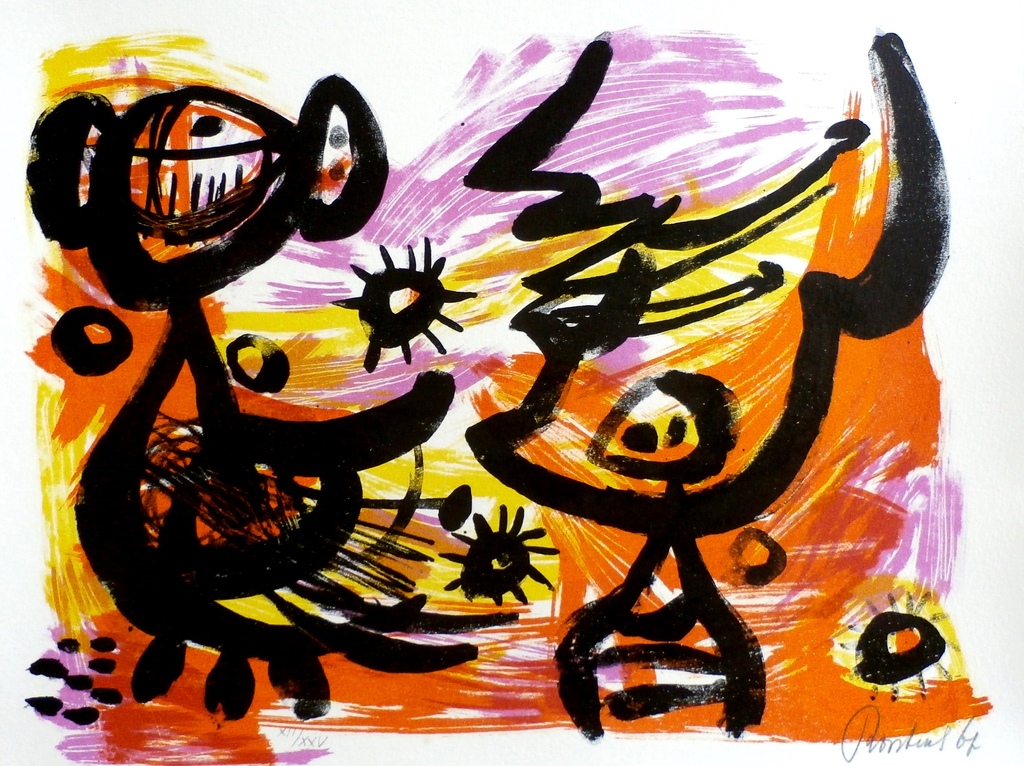 Anton Rooskens - litho 4 - 1967 verkocht voor € 295!