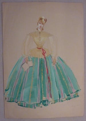 Freddy Wittop - F. Wittop e.a. – 3 kostuumontwerpen – aquarel en potlood kopen? Bied vanaf 1!