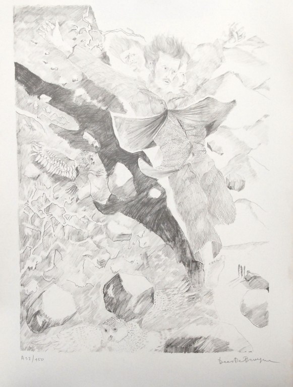 DEES DE BRUYNE MISTRAL MAP MET 3 LITHOS kopen? Bied vanaf 50!