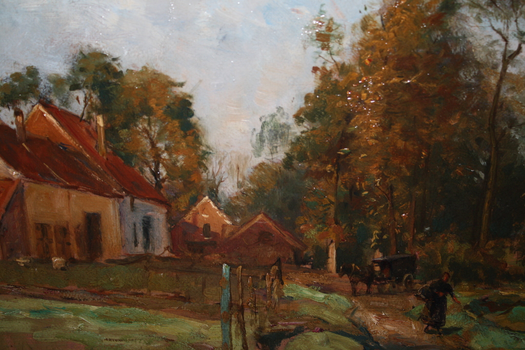 AJM STEINMETZ 1867-1950  - KOETS IN BOS bij BOERDERIJ kopen? Bied vanaf 150!