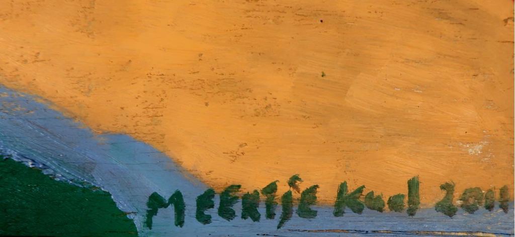 Lot met 4x olieverf op hout van Meertje Kaal kopen? Bied vanaf 1!