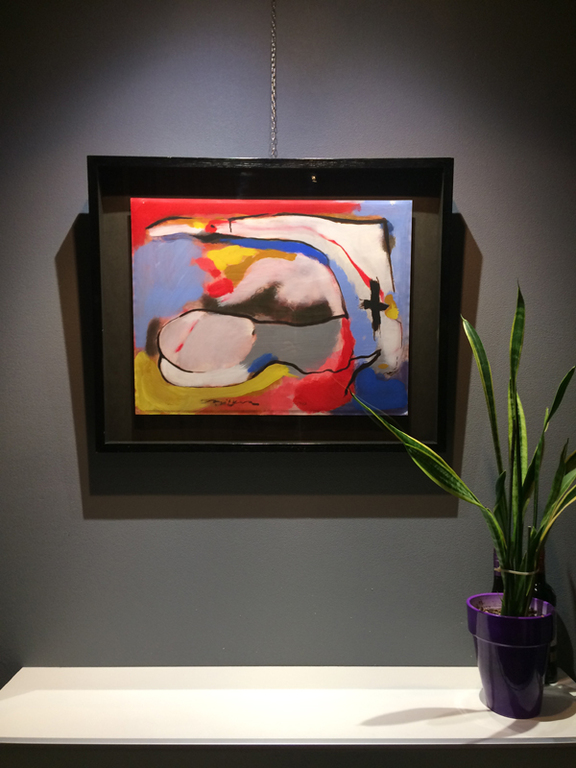 Willem Snitker: zonder titel (acryl op papier, 1978) - ingelijst kopen? Bied vanaf 125!