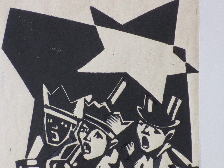 Krijn van Dijke, Driekoningen, Houtsnede kopen? Bied vanaf 45!