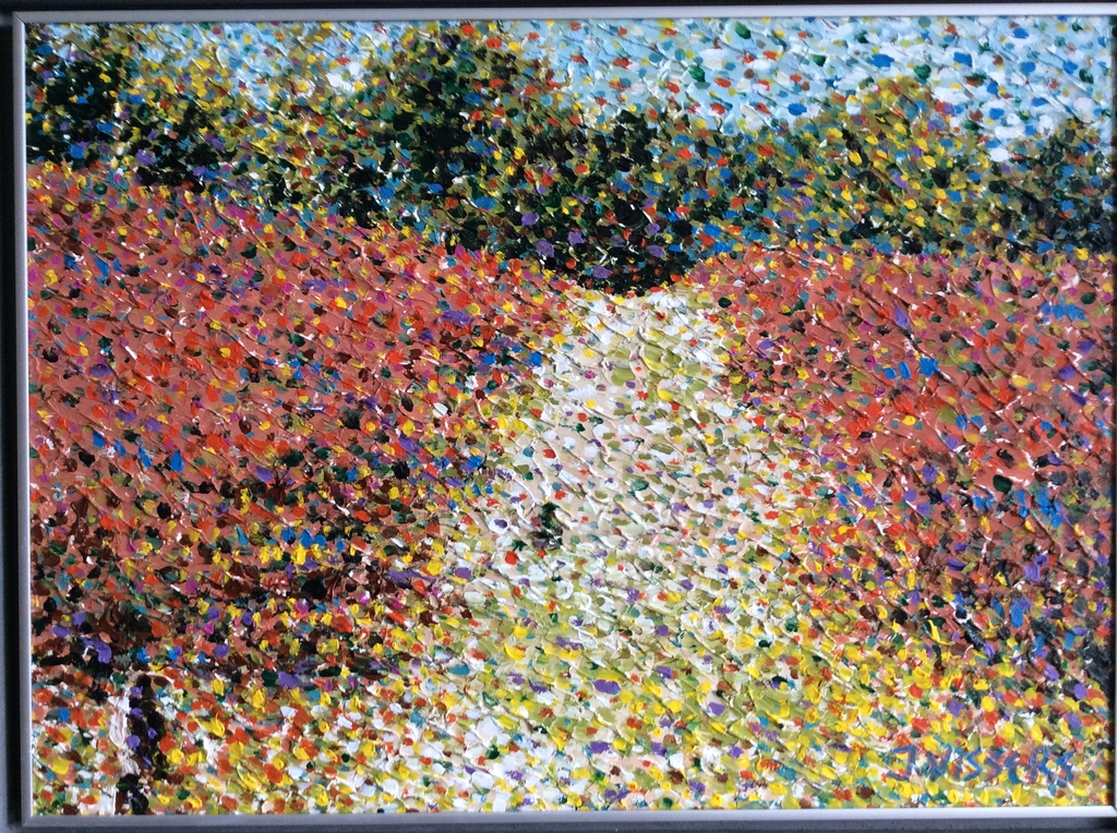 LAATSTE KANS! Jack Vissers: landschap, olieverf op paneel, ingelijst kopen? Bied vanaf 245!