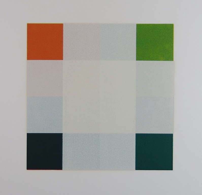 MICHIEL DUVEKOT  Linosnede  GEOMETRISCHE COMPOSITIE verkocht voor € 45!