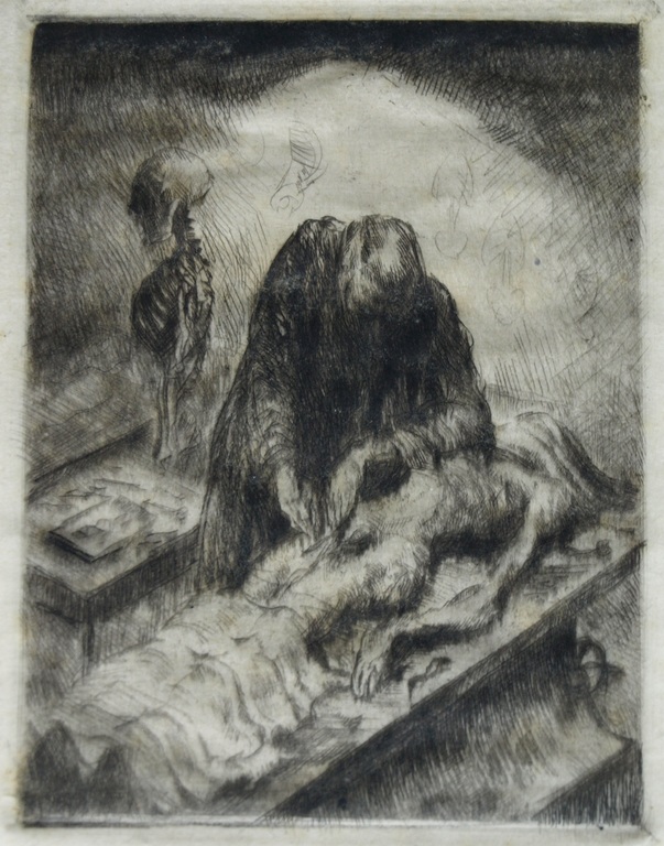 Onduidelijke signatuur : Ets – De autopsie / Anatomia  kopen? Bied vanaf 25!