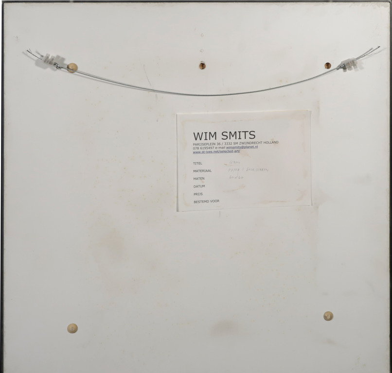 Wim Smits: Zeefdruk, Zonder titel - Ingelijst kopen? Bied vanaf 35!