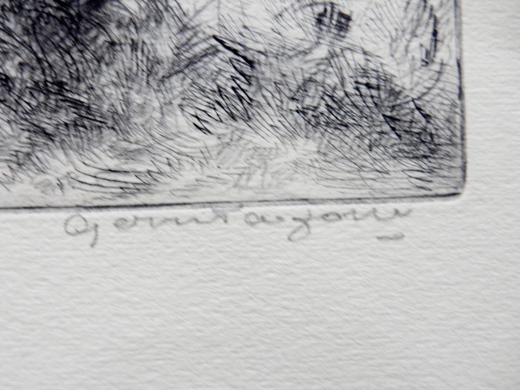 Gerrit de Jong (1905-1978) - ets Bootje op meer kopen? Bied vanaf 1!