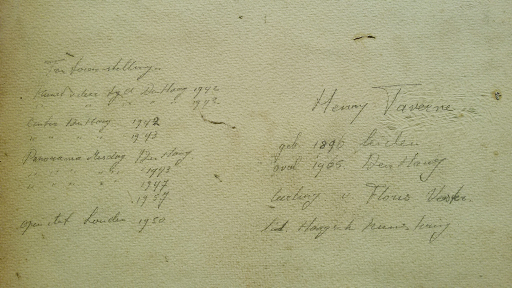 Henri Taverne - Ieplaan in Den Haag (1943), gemengde techniek op papier kopen? Bied vanaf 250!