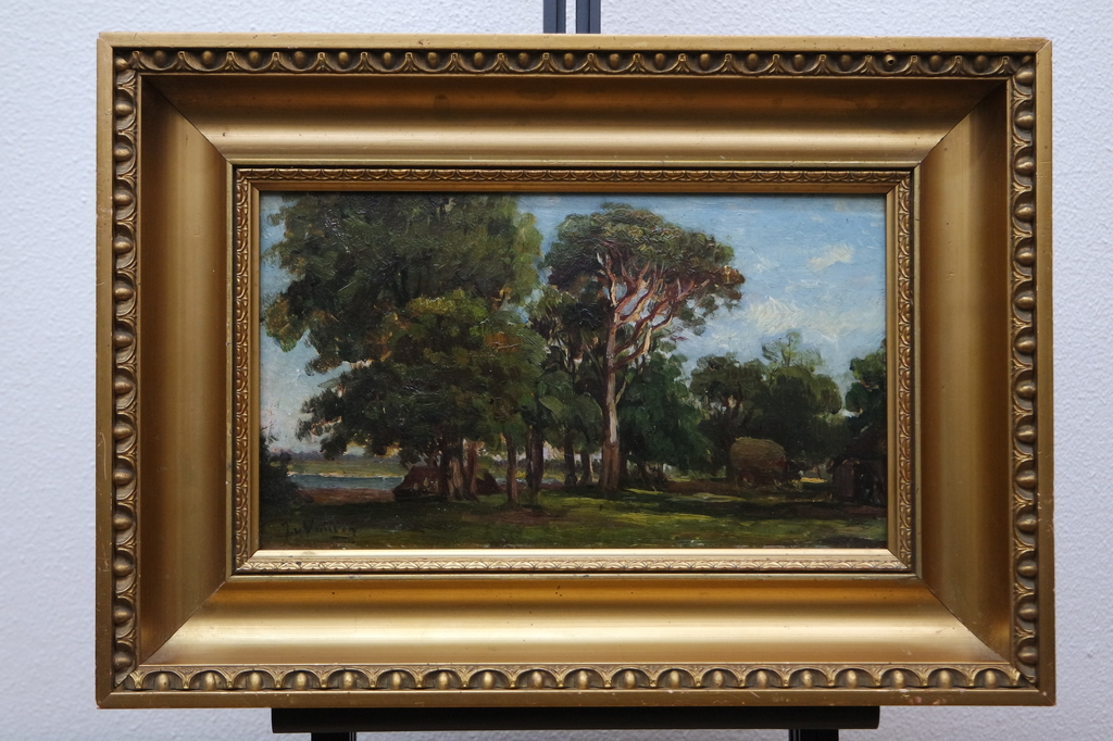 Jan van Vuuren - olieverf op board - landschap kopen? Bied vanaf 299!