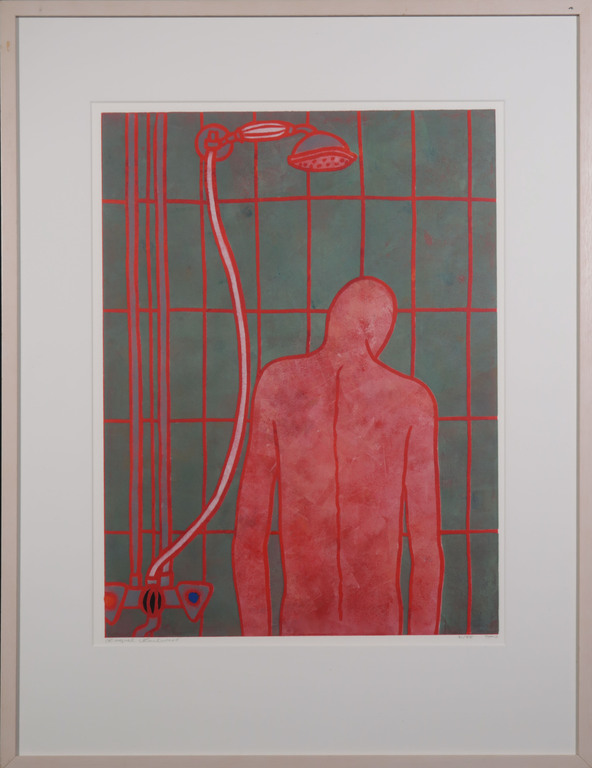 Raquel Maulwurf: Lino, Douche - Ingelijst verkocht voor € 40!