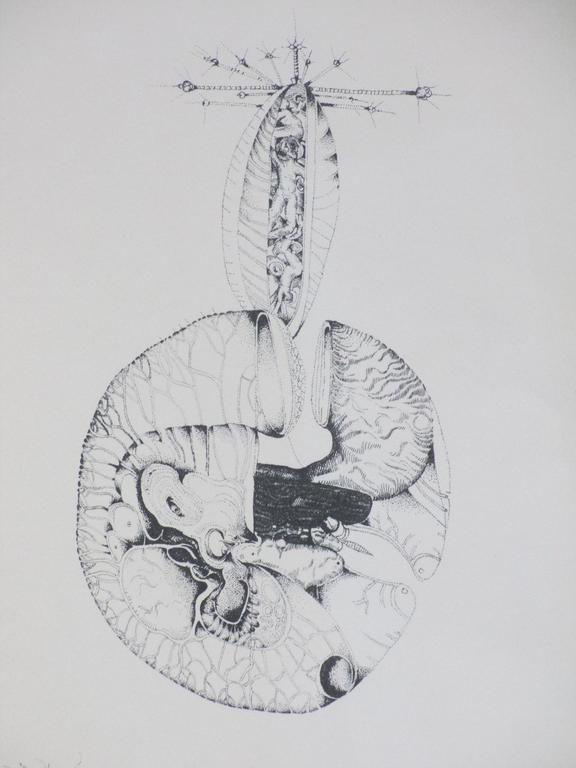 Georg Hadeler, Droom, Litho 1966 kopen? Bied vanaf 50!