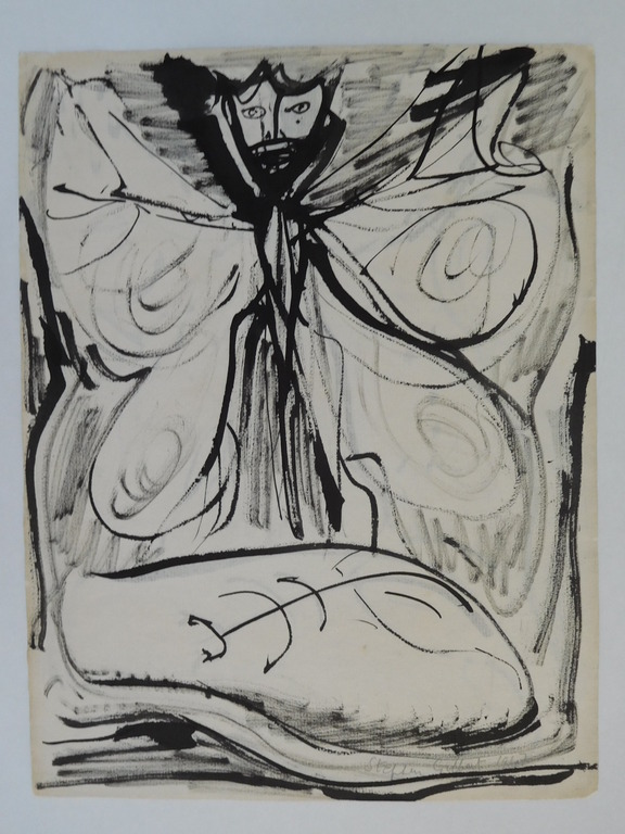 Stephen Gilbert, Dubbelzijdige Inkttekening - gesigneerd en gedateerd - 1947 kopen? Bied vanaf 1300!