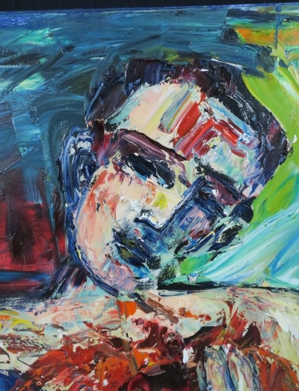 Franca Muller Jabusch: Olieverf op doek, A men's heart (Groot) kopen? Bied vanaf 120!