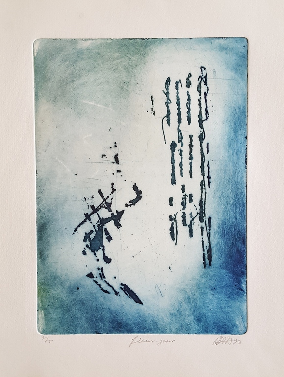 Ad Arma kleuren ets 'Fleur-geur' - 1993 - oplage 3/5. verkocht voor € 45!