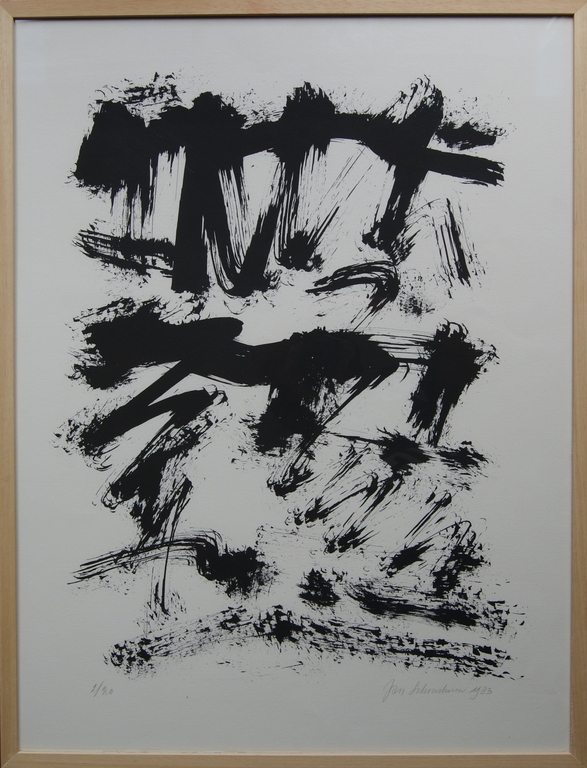 Jan Schoonhoven abstracte zeefdruk uit 1983 - oplage 20 ex. kopen? Bied vanaf 550!