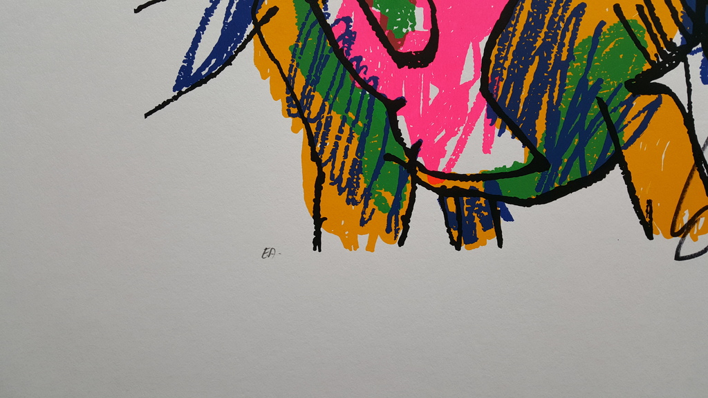 Herman Brood - Man op paard - gesigneerde zeefdruk - oplage E/A kopen? Bied vanaf 1!