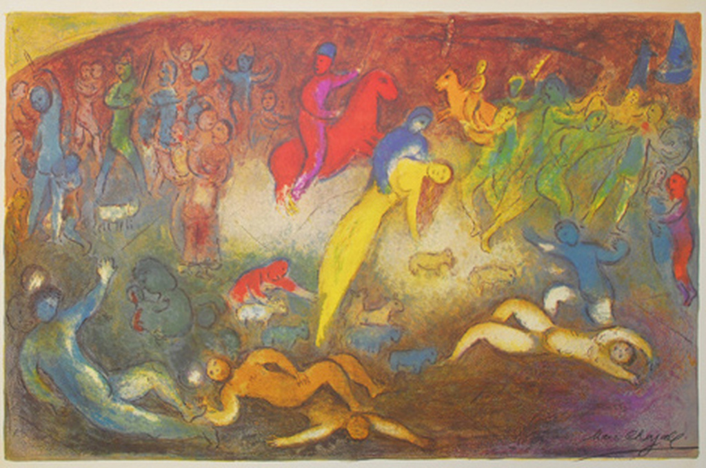 Marc Chagall - Daphne et Cloè - Litho - drukgesigneerd  kopen? Bied vanaf 40!