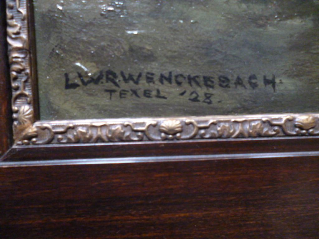 L.W.R. Wenckebach - olieverf - Texel (Slufter) kopen? Bied vanaf 1495!