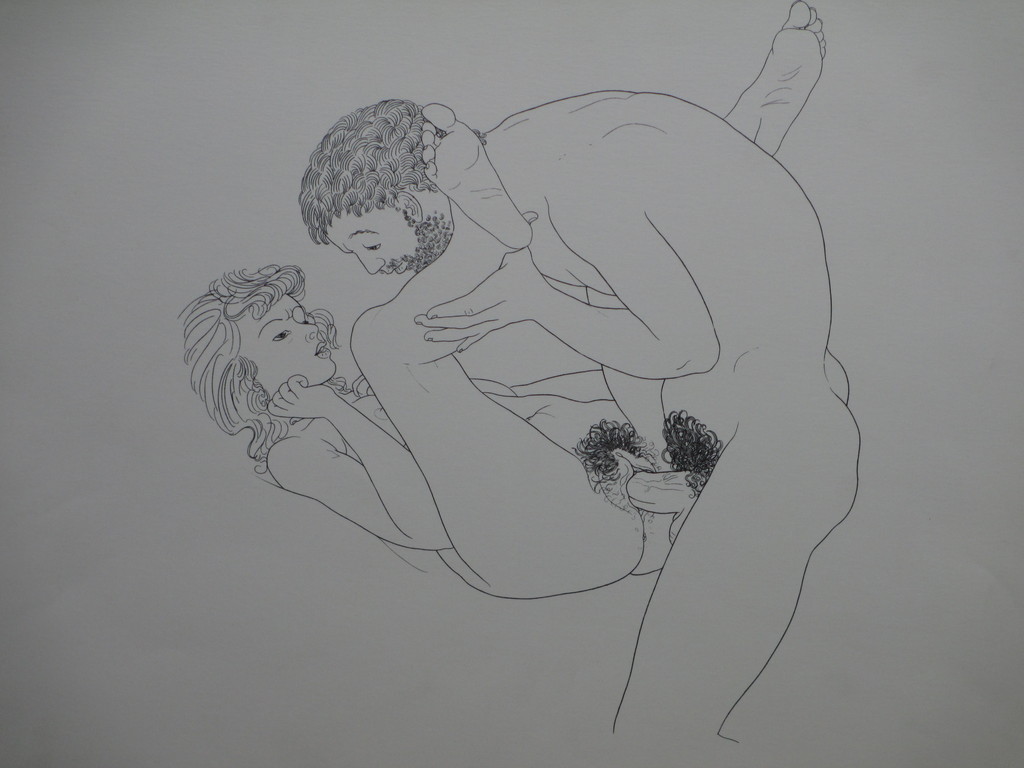 Mario Tauzin, Erotische scene, Litho kopen? Bied vanaf 1!