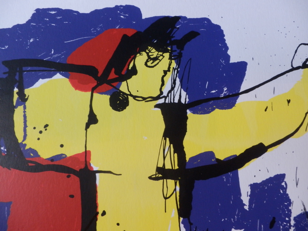 HERMAN BROOD, Gelimiteerde en HANDGESIGNEERDE Zeefdruk  BRASIL GOD kopen? Bied vanaf 99!