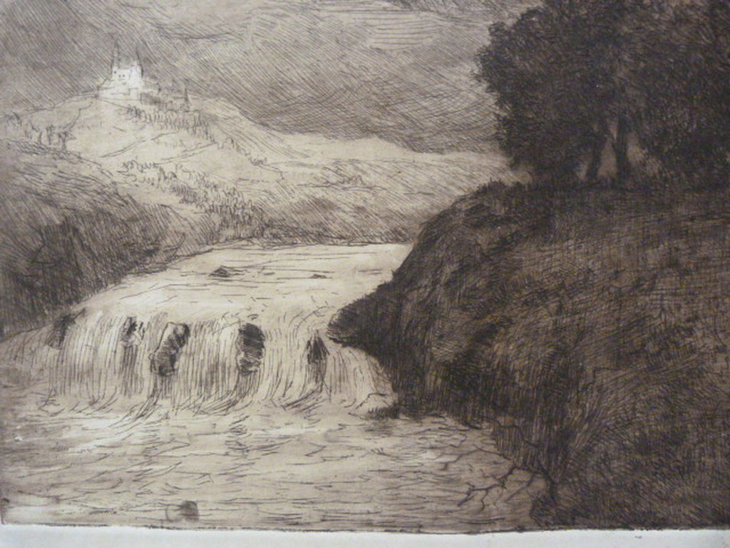 Martin van Waning ( 1889 - 1972 ) - ets - landschap. kopen? Bied vanaf 1!