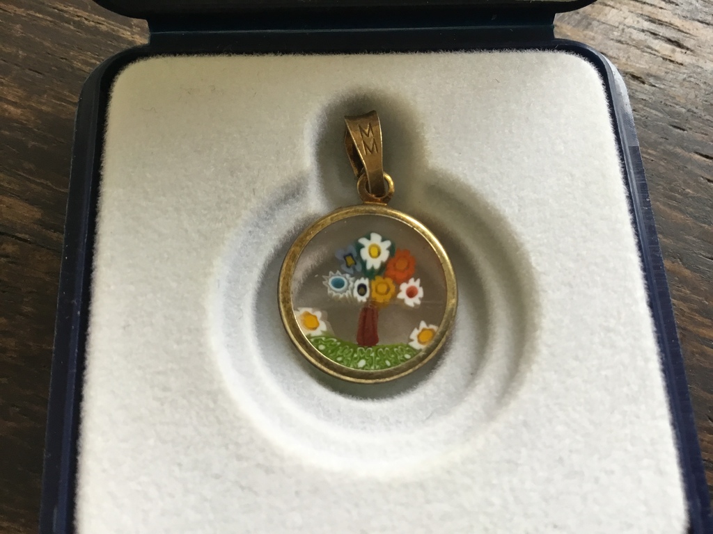 Murrina veneziana,Murano glas,zilver 925 en goud 18 ct kopen? Bied vanaf 5!