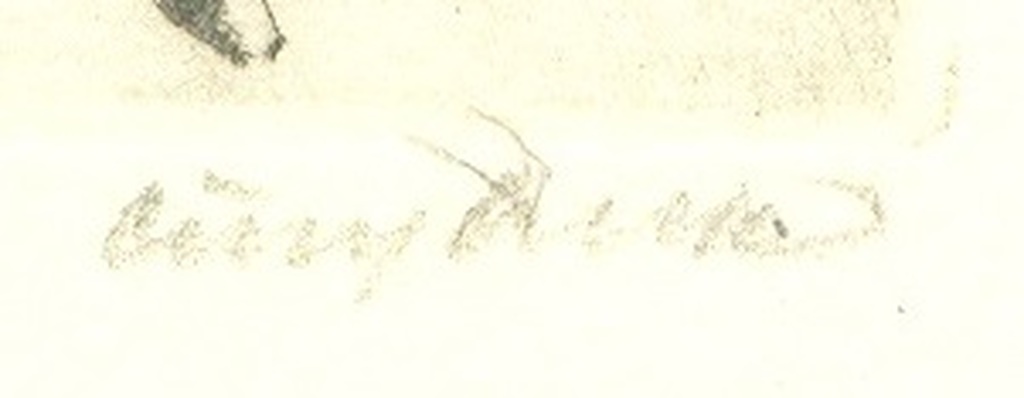 Onduidelijk signatuur: Ets, Figuur kopen? Bied vanaf 1!