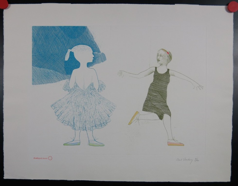 Aat Verhoog: Ets, De ondeugende danseres 4 kopen? Bied vanaf 50!