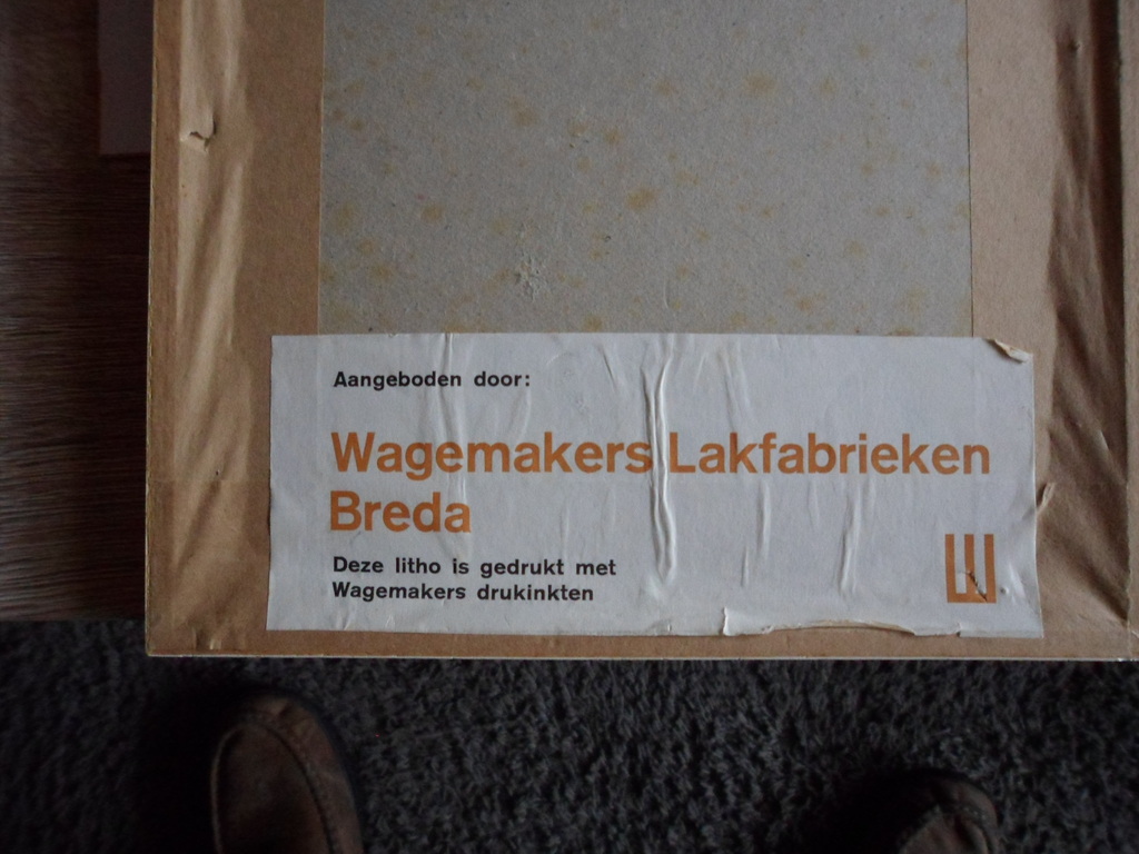 Jan Strube druk van de grote kerk in Breda,hand gesigneerd. kopen? Bied vanaf 20!