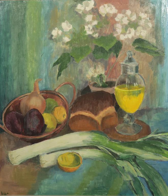 Onbekende kunstenaar: Acryl op board, Stilleven - Ingelijst kopen? Bied vanaf 1!