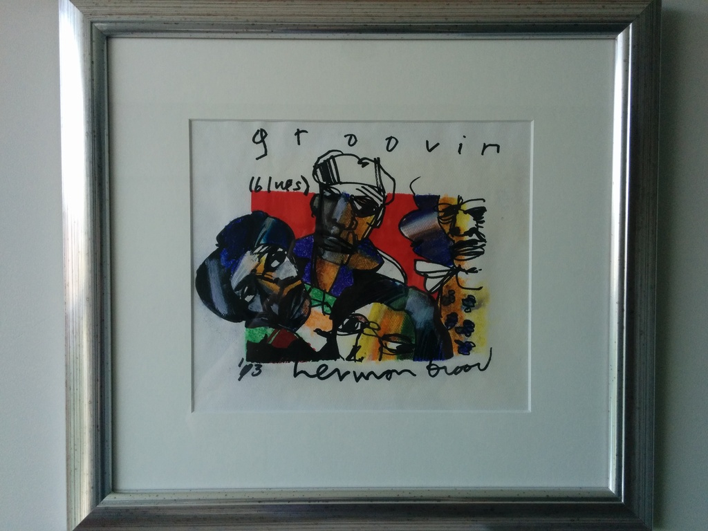 Herman Brood originele tekening TOPWERK uit 1993 kopen? Bied vanaf 500!