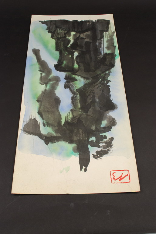 ERNST VIJLBRIEF aquarel op rijstpapier kopen? Bied vanaf 1!