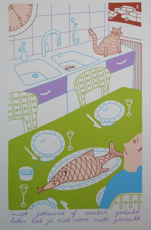 Arjenne Fakkel: Zeefdruk, Niet getreurd.. kopen? Bied vanaf 1!