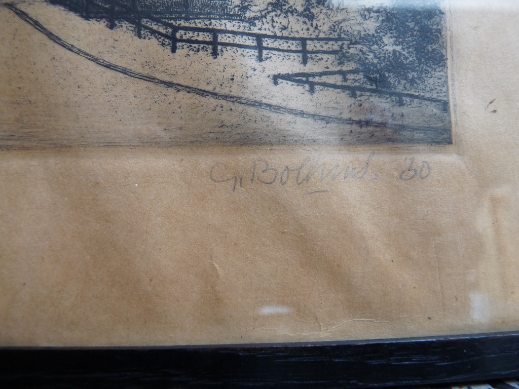 Ets van Gerrit Bolhuis 1907-1975 uit 1930 kopen? Bied vanaf 20!