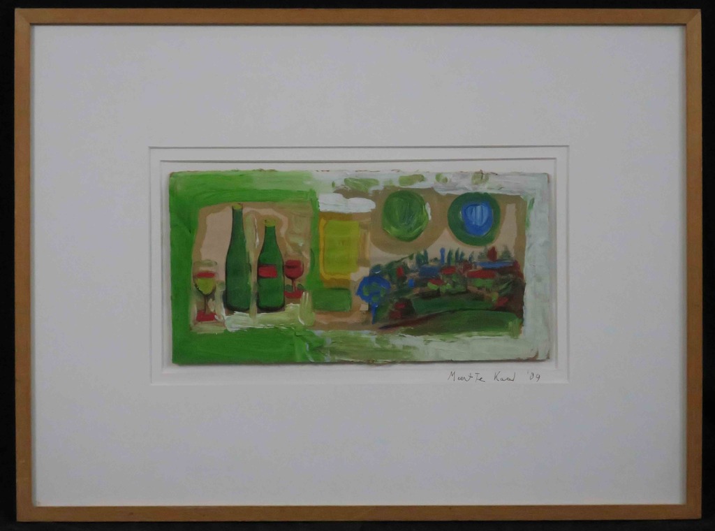 Meertje Kaal: Acryl op karton, Zonder titel - Ingelijst kopen? Bied vanaf 1!
