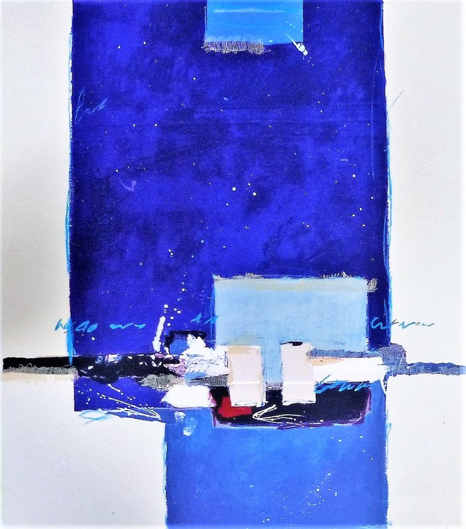 Ron v/d Werf,Zeefdruk op papier met zwelinkt, Mysterie1,Handgesigneerd. verkocht voor € 75!