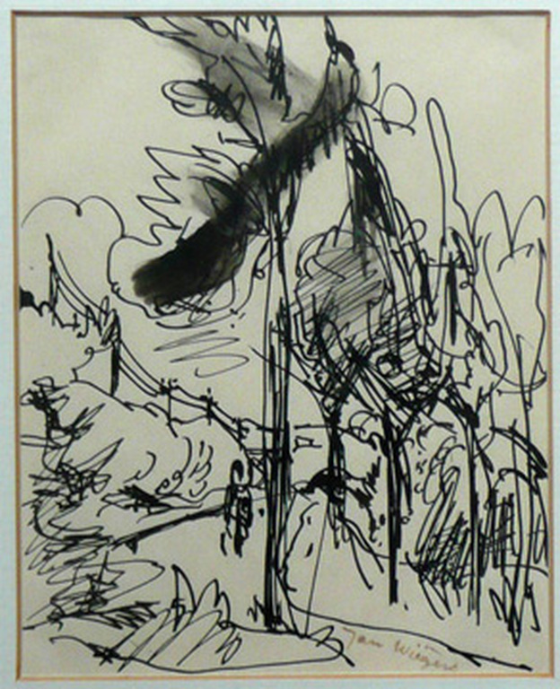 Jan Wiegers, tekening kopen? Bied vanaf 175!