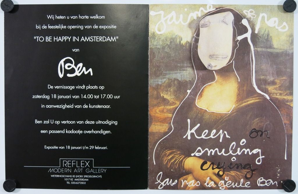 Ben Vautier: Verf op affiche, To look at the others is art too kopen? Bied vanaf 100!