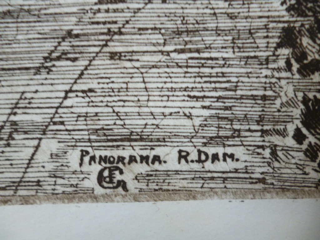 Frans de Groen - ets - Panorama Rotterdam kopen? Bied vanaf 35!