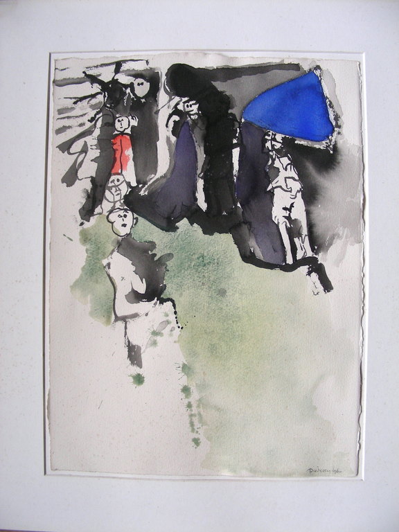 Jef Diederen - Aquarel verkocht voor € 125!