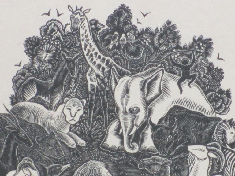 Thijs Mauve, De Dierenvergadering, Houtgravure kopen? Bied vanaf 50!