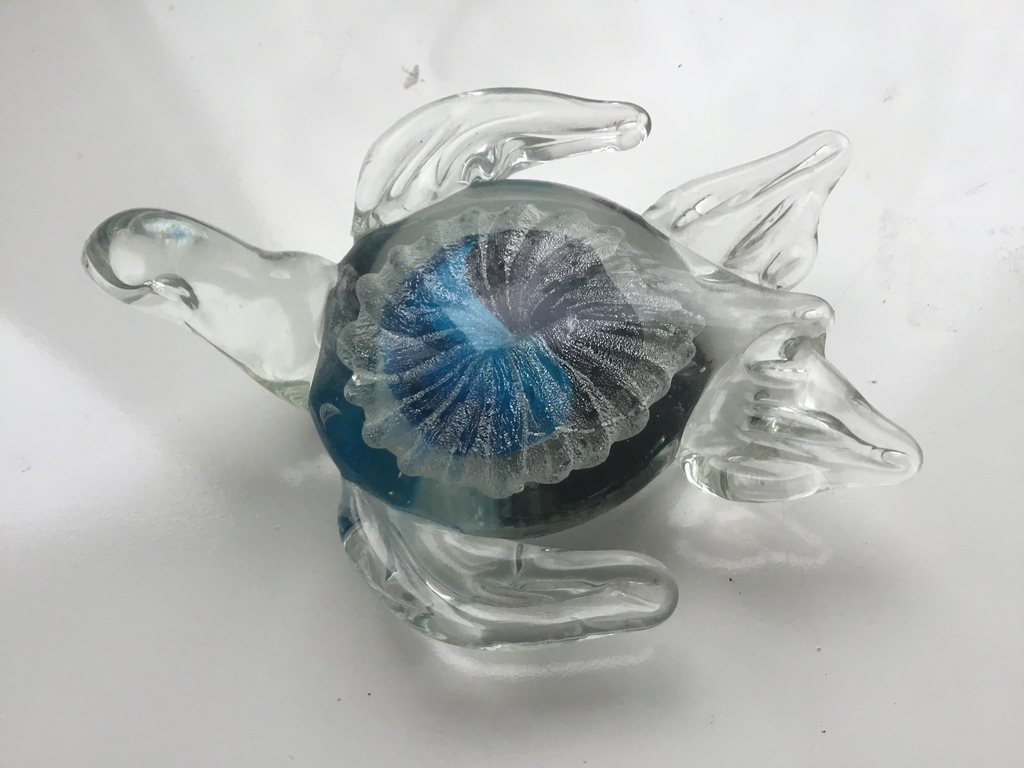 Anni 80,Murano glas presse papier met zilver 999 kopen? Bied vanaf 1!