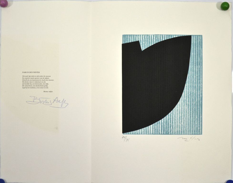 Willem Snitker: Litho. Park in den Winter kopen? Bied vanaf 1!