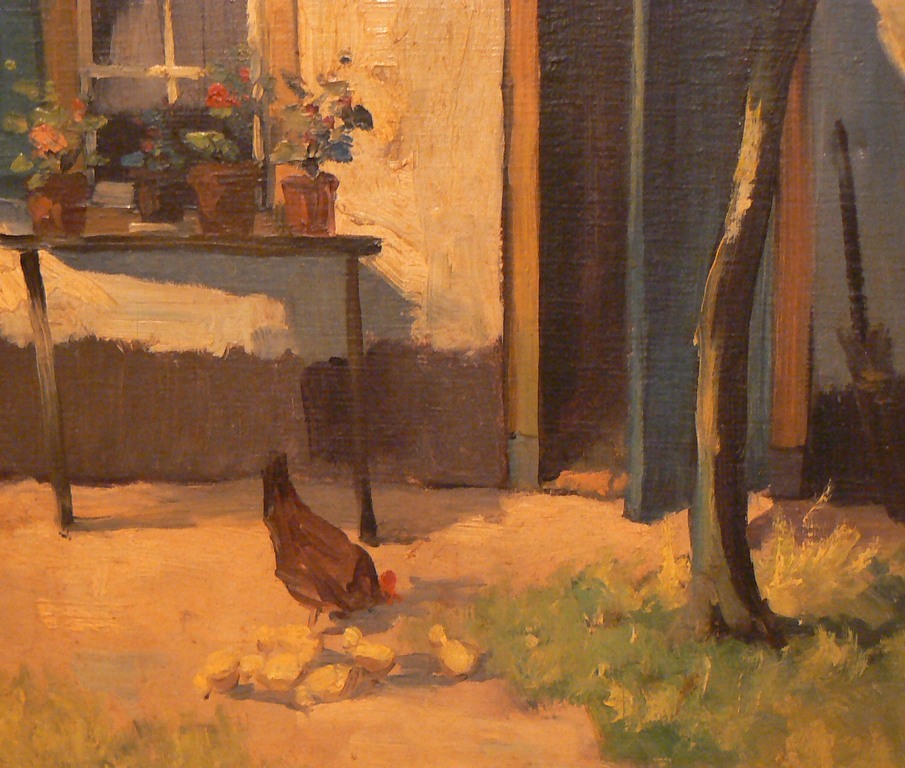 H. van Leeuwen -- olieverf op doek -- gesigneerd verkocht voor € 50!