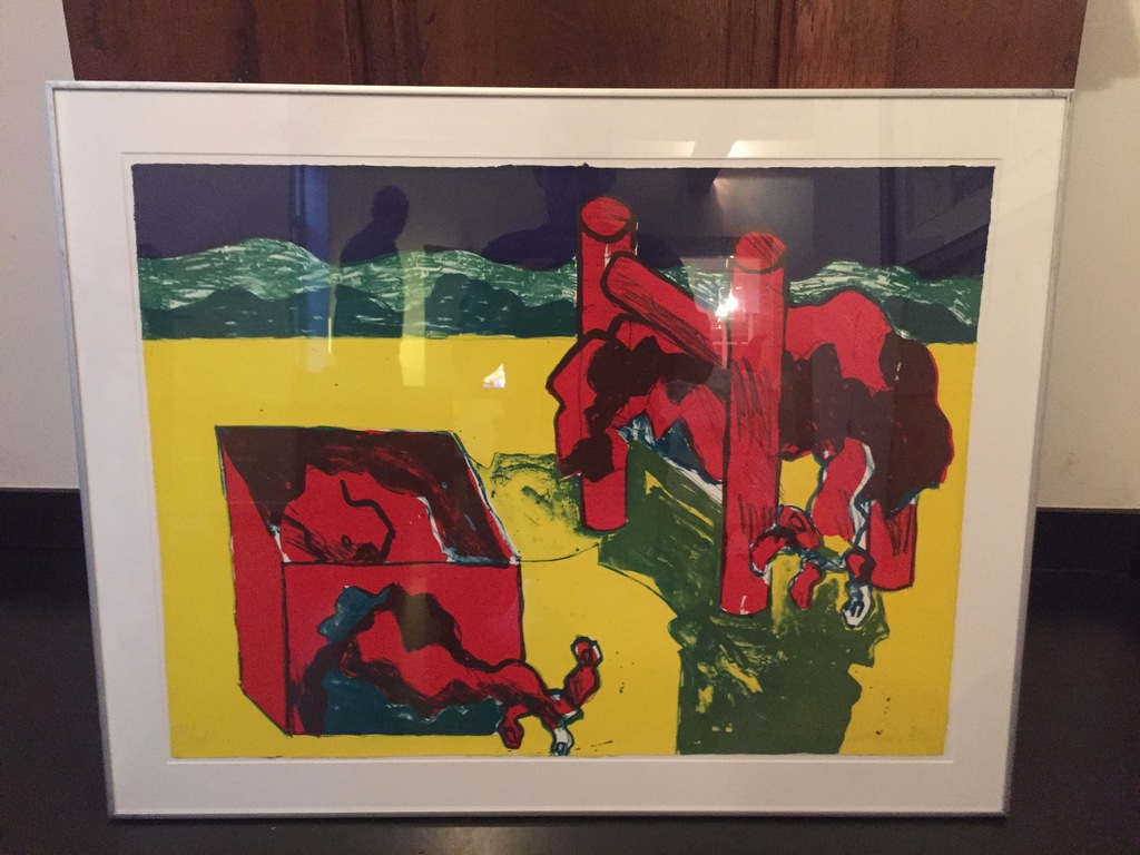 Jan Sierhuis, Lithografie, gesigneerd, ingelijst achter glas kopen? Bied vanaf 125!
