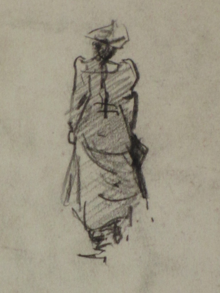 Jan van Essen, Dame met paardenstaart, Tekening verkocht voor € 35!
